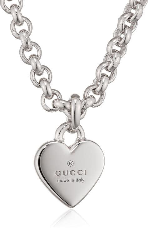 gucci ace heart|gucci necklace with heart pendant.